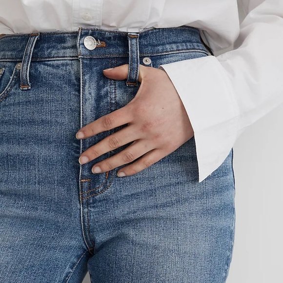 Madewell NWT Skinny Flare Jeans in Fairson Wash Size 28 - Picture 3 of 8